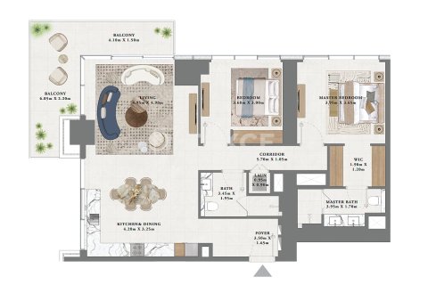 Apartment in Dubai 2 bedrooms, 133 sq.m. № 13658 - photo 10