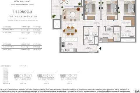 شقة في Marasi Business Bay, الخليج التجاري, دبي 3 غرف نوم, 141.49126900 م² رقم 16284 - صورة 12