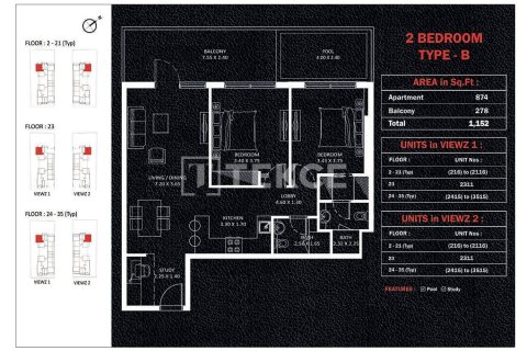 Duplex in Jumeirah Lake Towers, Dubai 4 bedrooms, 312 sq.m. № 139175 - photo 19