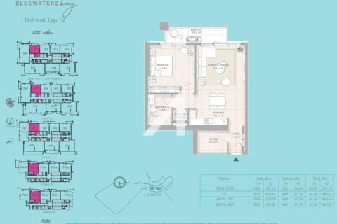 Apartment in Bluewaters, Dubai 1 bedroom, 85.3 sq.m. № 52987 - photo 2