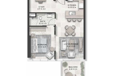 Купить квартиру в DAMAC Hills (Akoya by DAMAC), Дубай: 1 спальня, № 92659 - фото 7