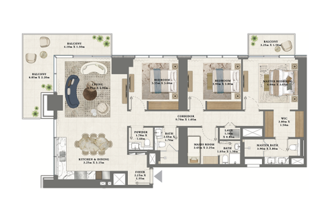 Apartment in Dubai Creek Harbour (The Lagoons), Dubai 1 bedroom, 70 sq.m. № 92660 - photo 5