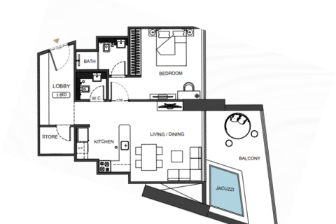 Apartment in Jumeirah Village Circle, Dubai 1 bedroom, 75 sq.m. № 92657 - photo 5