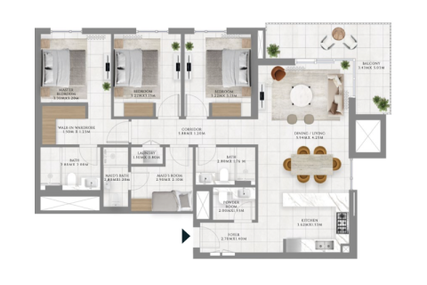 Apartment in Dubai Hills Estate, Dubai 1 bedroom, 57 sq.m. № 92658 - photo 7