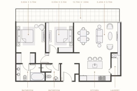 شقة في مدينة محمد بن راشد, دبي 1غرف نوم, 42 م² رقم 92561 - صورة 6