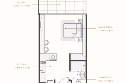 شقة في مدينة محمد بن راشد, دبي 1غرف نوم, 42 م² رقم 92561 - صورة 7