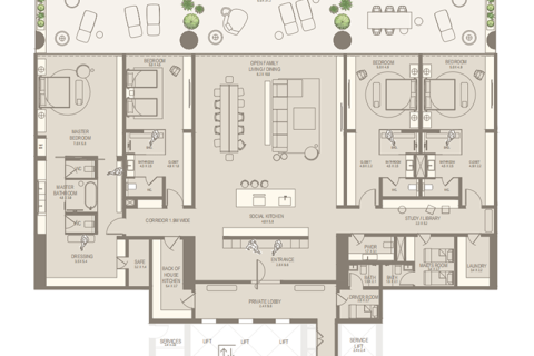 فيلا في Sheikh Zayed Road, دبي 2 غرف نوم, 332 م² رقم 92558 - صورة 9