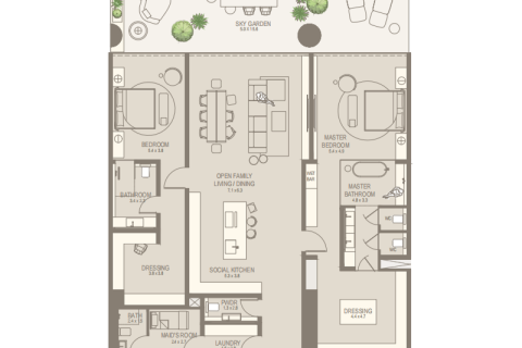فيلا في Sheikh Zayed Road, دبي 2 غرف نوم, 332 م² رقم 92558 - صورة 4