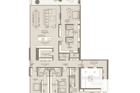 فيلا في Sheikh Zayed Road, دبي 2 غرف نوم, 332 م² رقم 92558 - صورة 6