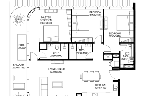 شقة في دبي 2 غرف نوم, 95 م² رقم 92559 - صورة 6