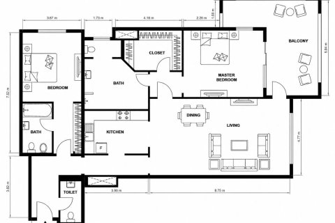 Apartment in Palm Jumeirah, Dubai 2 bedrooms, 175.4 sq.m. № 118464 - photo 13