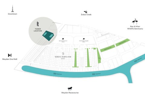 Appartement à Sobha Hartland, Mohammed Bin Rashid City, Dubai, 2 chambres, 89 m², № 120837 - photo 6