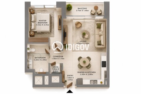 Apartamento en Dubai Creek Harbour (The Lagoons), Dubai, 1 dormitorio, 69.03 m², № 124625 - foto 10