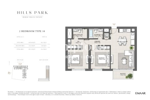 Apartamento en Maple at Dubai Hills Estate, Dubai Hills Estate, Dubai, 2 dormitorios, 91.974 m², № 121174