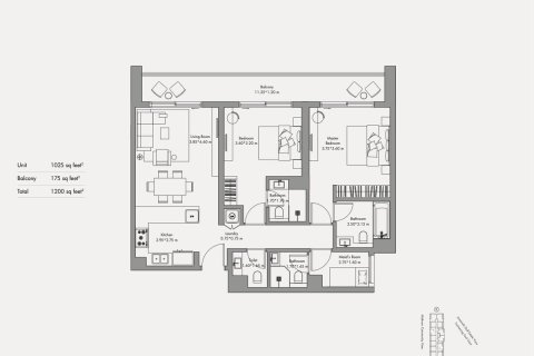 Apartment in Dubai Production City (IMPZ), Dubai 2 bedrooms, 111.7 sq.m. № 71671 - photo 10