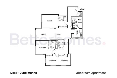Apartment in Dubai Marina, Dubai 4 bedrooms, 240 sq.m. № 21409 - photo 12
