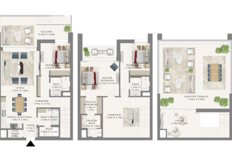 Apartamento en Dubai Creek Harbour, Dubai Creek Harbour (The Lagoons), Dubai, 1 dormitorio, 65 m², № 103721 - foto 8