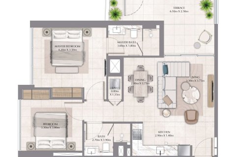Apartamento en Business Bay, Dubai, 1 dormitorio, 68 m², № 103720 - foto 6
