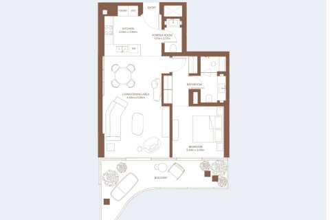 Apartment in Dubai Creek Harbour, Dubai Creek Harbour (The Lagoons), Dubai 1 bedroom, 98 sq.m. № 103723 - photo 11