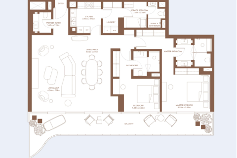 Apartment in Dubai Creek Harbour, Dubai Creek Harbour (The Lagoons), Dubai 1 bedroom, 98 sq.m. № 103723 - photo 13