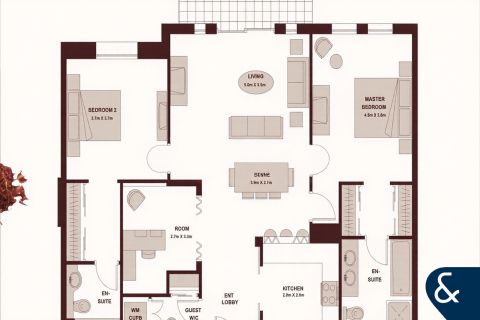 Apartamento en Old Town, Dubai, 2 dormitorios, 134 m², № 79293 - foto 11