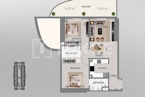 Apartamento en Meydan, Dubai, 2 dormitorios, 91 m², № 137714 - foto 17