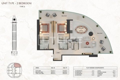 Appartement à Dubai, studio, 37 m², № 137713 - photo 3