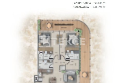 Appartement à Jumeirah Village Circle, Dubai, 2 chambres, 126 m², № 137716 - photo 4