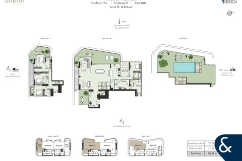 Ático en DESIGN QUARTER AT D3 en Dubai Design District, Dubai, 4 dormitorios, 721 m², № 99027 - foto 22