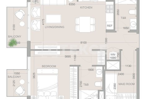 Купить квартиру в Джумейра Вилладж Серкл, Дубай: 1 спальня, 66м², № 69761 - фото 15