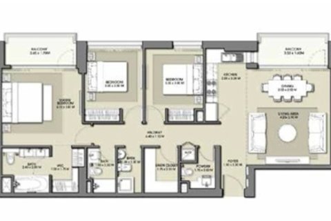 Apartment in Maple at Dubai Hills Estate, Dubai Hills Estate, Dubai 3 bedrooms, 120.11986288 sq.m. № 12559 - photo 2
