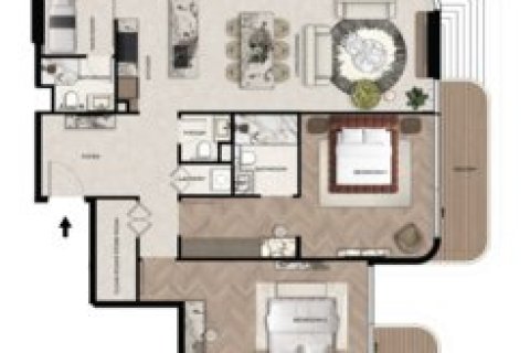 Apartment in Treppan Living Prive in 1 bedroom, 76 sq.m. № 103879 - photo 2