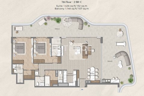 Penthouse in Dubai 2 bedrooms, 239 sq.m. № 133961 - photo 3
