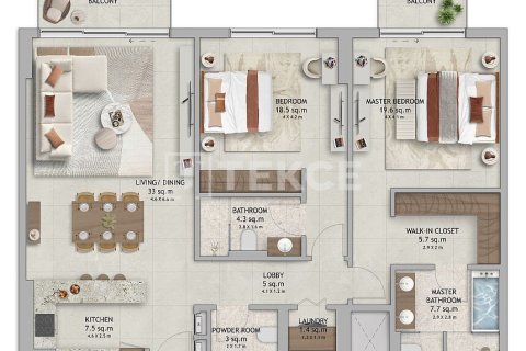 Apartment in Dubai Land, Dubai 2 bedrooms, 152 sq.m. № 7546 - photo 22