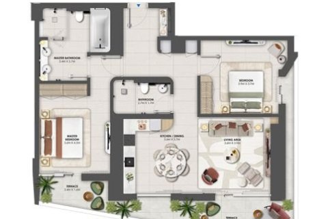 شقة في Maritime City, دبي 1غرف نوم, 67 م² رقم 103599 - صورة 16