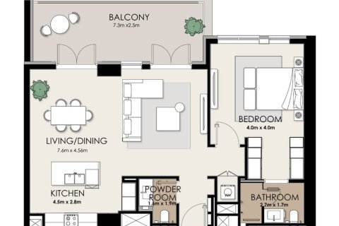 Apartment in Dubai 1 bedroom, 101 sq.m. № 103598 - photo 4