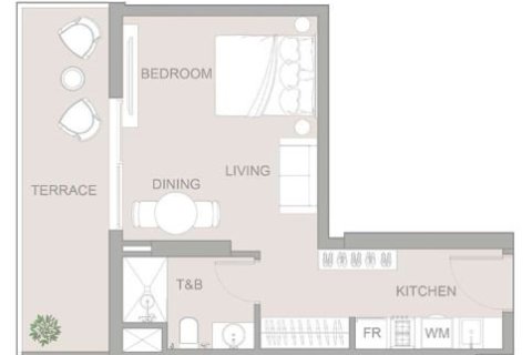 Apartment in Jumeirah Village Circle, Dubai studio, 45 sq.m. № 103595 - photo 5