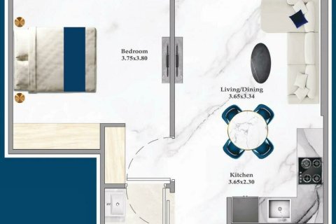 Apartment in Dubai 1 bedroom, 50 sq.m. № 93788 - photo 21