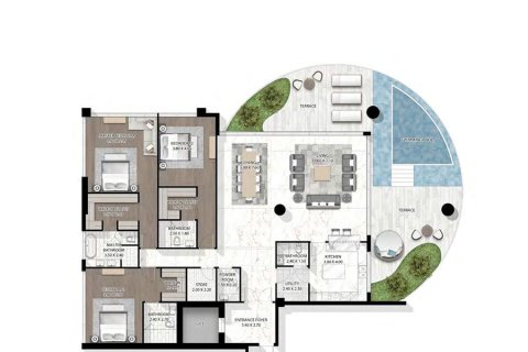 Apartamento en Dubai, 3 dormitorios, 395 m², № 103657 - foto 4