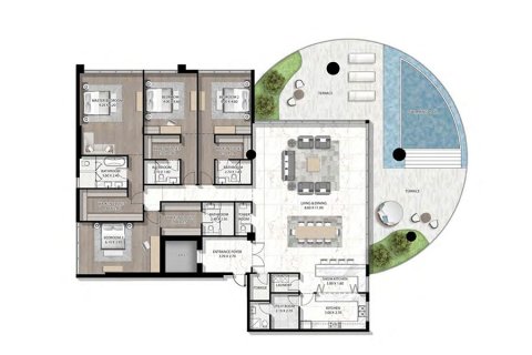 Apartamento en Dubai, 3 dormitorios, 395 m², № 103657 - foto 3