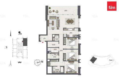 Apartment in Dubai 3 bedrooms, 152.2 sq.m. № 47771 - photo 30