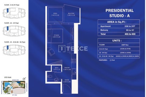 شقة في Jumeirah Village Triangle, دبي 2 غرف نوم, 107 م² رقم 89136 - صورة 23