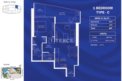 شقة في Jumeirah Village Triangle, دبي 2 غرف نوم, 107 م² رقم 89136 - صورة 27
