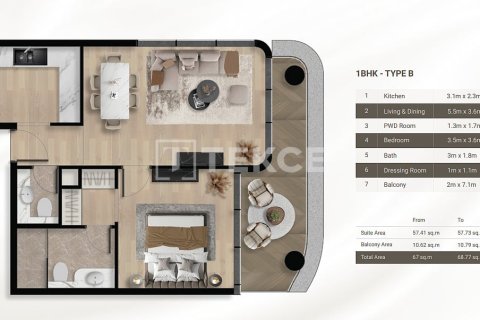 Apartamento en Dubai, 3 dormitorios, 158 m², № 98146 - foto 14