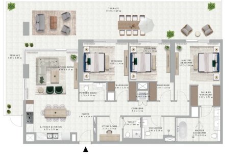 Apartment in Dubai Hills Estate, Dubai 1 bedroom, 69 sq.m. № 103626 - photo 2