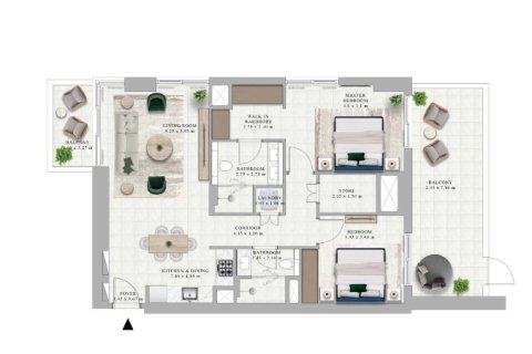 Apartment in Dubai Hills Estate, Dubai 1 bedroom, 69 sq.m. № 103626 - photo 3
