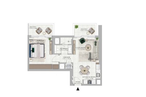 Apartment in Dubai Hills Estate, Dubai 1 bedroom, 69 sq.m. № 103626 - photo 4