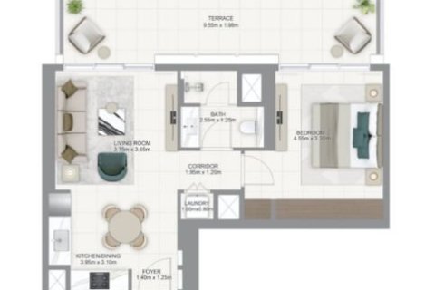 Apartamento en Dubai Hills Estate, Dubai, 1 dormitorio, 81 m², № 103634 - foto 2