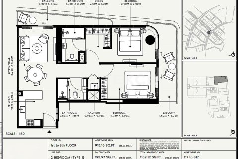 Купить квартиру в Джумейра Вилладж Серкл, Дубай: 2 спальни, 110м², № 90788 - фото 14