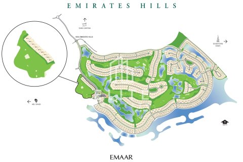 قطعة أرض في Emirates Hills, دبي 2947 م² رقم 121457